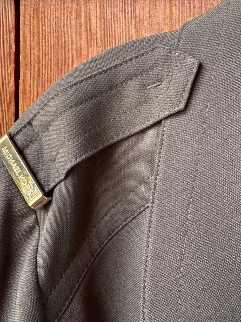 NWT Michael Kors Olive Green Wrap Belted Trench Coat in Women's X-Large